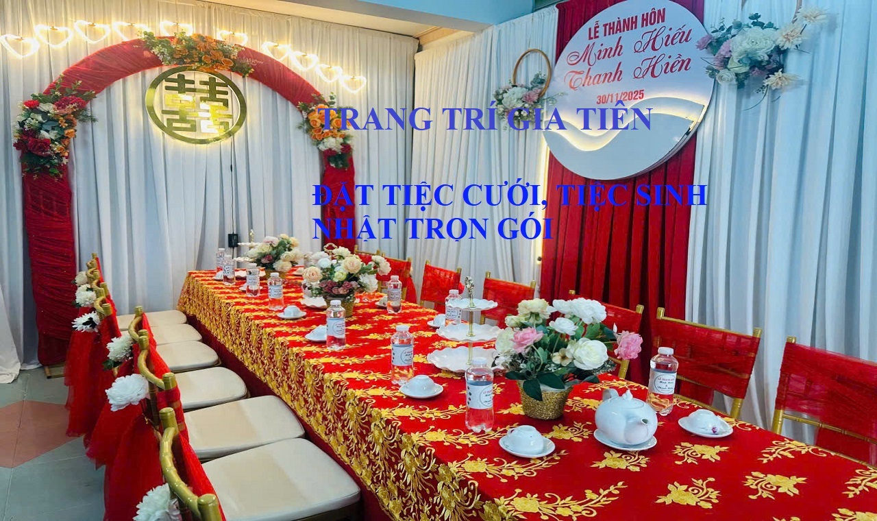 trang trí gia tiên trọn gói